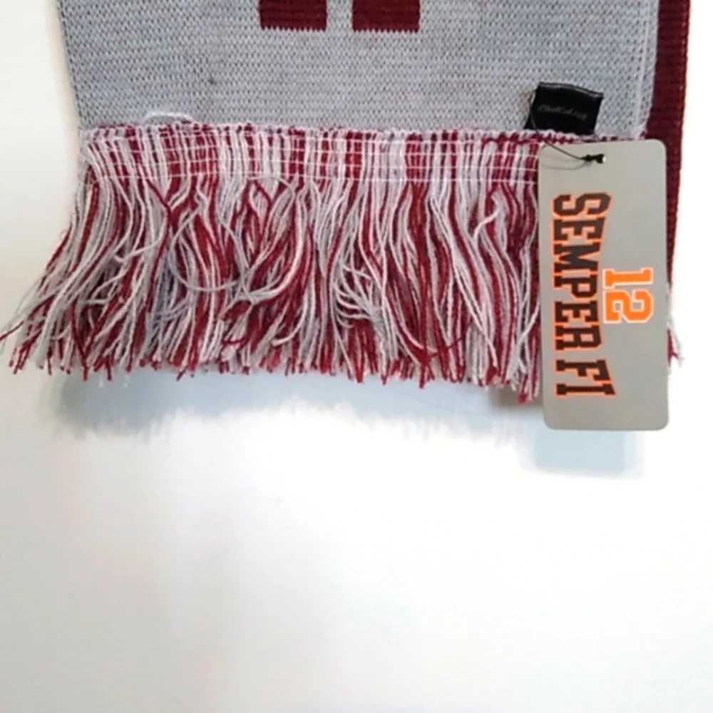 University of Alabama -Maroon and Gray Striped Scarf